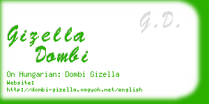 gizella dombi business card